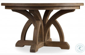 Corsica Light Natural Round Extendable Dining Table