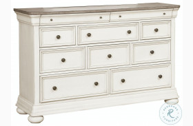 Lafayette Wood Tone And Fresh White Painted Dresser
