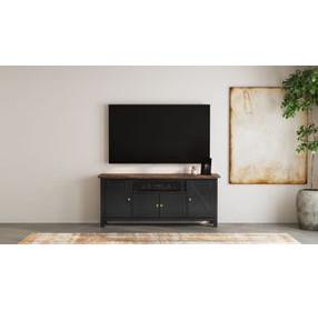 Stormy Ridge Chicory Black and Brown 72" TV Stand
