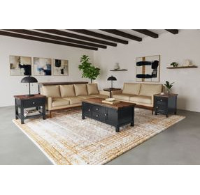 Stormy Ridge Chicory Black and Brown Rectangular Sofa Table