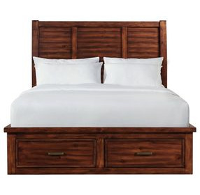 Damen Rich Cherry Storage Bedroom Set