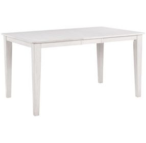 Summer Winds II White and Gray Rectangular Extendable Counter Height Dining Room Set