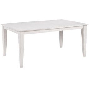 Summer Winds II White and Gray Rectangular Extendable Dining Room Set