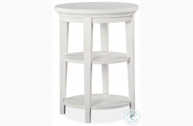 Heron Cove Chalk White Round Accent Table