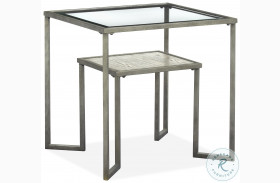 Bendishaw Coventry Grey and Zinc Rectangular End Table