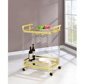 Aerin Gold Server Cart