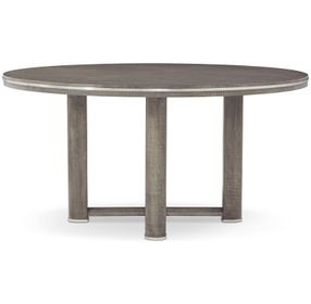 Hudson Pebble Gray 60" Round Dining Table