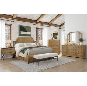 Magnolia Cashew Arched Dresser Mirror