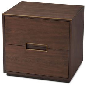 TA Studio Almond 2 Drawer Nightstand