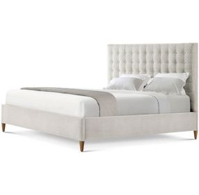 TA Studio Rowan and Gray Performance Fabric California King Upholstered Panel Bed