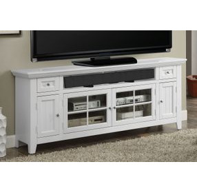 Tidewater Vintage White 72" TV Console