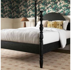 Rosalie Black King Poster Bed