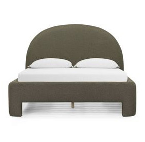 Orphea Kale Green Performance Fabric Upholstered Panel Bedroom Set