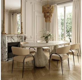Tatum Taupe Upholstered Dining Chair