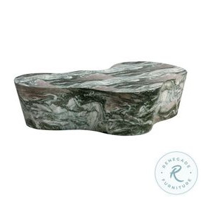 Slab Grey And Blush Faux Marble Occasional Table Set