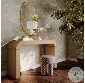 Hump Natural Rectangular Console Table