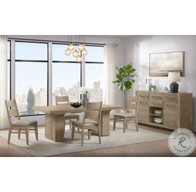Nash Weathered Sand Panel Back Side Chair Set of 2