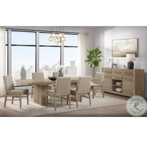 Nash Weathered Sand Upholstered Back Side Chair Set of 2
