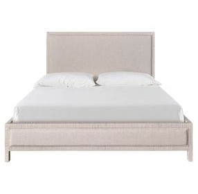 Oasis Nomad Snow Performance Fabric Tidal Upholstered Panel Bedroom Set