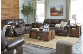 Buncrana Chocolate Power Reclining Living Room Set with Adjustable Headrest