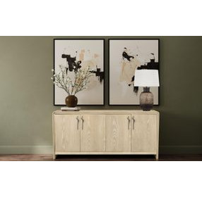 Trifecta Driftwood Cerused Oak 4 Door Server