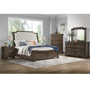 Lyndhurst Walnut 5 Drawer Chest