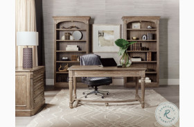 Sutter Distressed Medium Clear Oak Writing Home Office Set