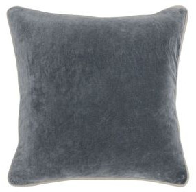 Heirloom Velvet Stone Gray 18 x 18" Accent Pillow Set of 2