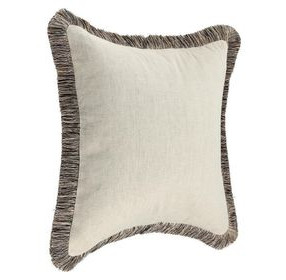 Radiant Oasis Nola Natural and Black Square Accent Pillow Set of 2