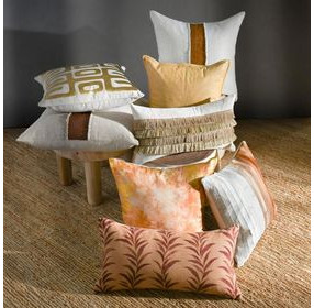 Radiant Oasis Alula Sienna and Burgundy Rectangular Accent Pillow Set of 2