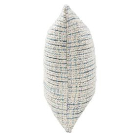 Equilibrium Trona Blue and Ivory Square Accent Pillow Set of 2