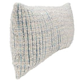 Equilibrium Trona Blue and Ivory Rectangular Accent Pillow Set of 2