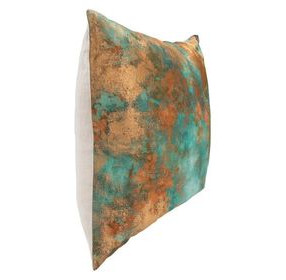 Equilibrium Onara Turquoise Copper Square Accent Pillow Set of 2