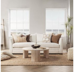 Tranquil Coasts Halston Ivory Square Accent Pillow Set of 2