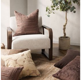 Villa Classics Mateo Sierra Brown Square Accent Pillow Set of 2