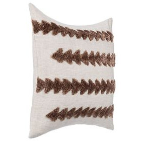 Lineage Essay Frothed Brown Square Accent Pillow Set of 2
