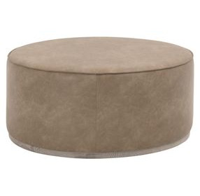 Vale Ivanhoe Toast Upholstered Round Large Ottoman
