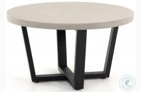 Cyrus Black And Light Grey Round Coffee Table