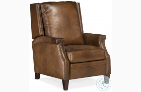 Collin Checkmate Pawn Leather Manual Push Back Recliner