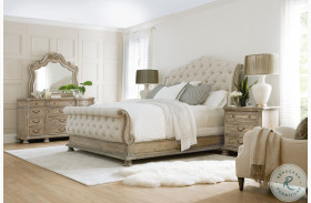 Castella Beige And Mid Tone Brown Tufted upholstered Bedroom Set