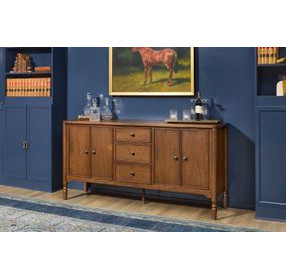 Azalea Walnut 4 Door Sideboard with USB Charging
