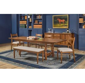 Azalea Walnut 106" Extendable Rectangular Dining Table