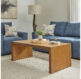 Waterfall Brown Rectangular Coffee Table