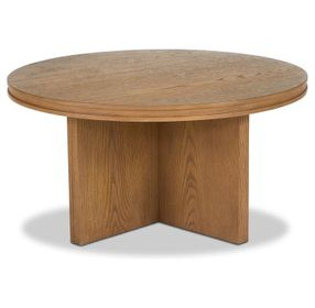 Waterfall Light Oak Round Occasional Table Set