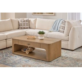 Normandy Warm Driftwood Rectangular Coffee Table
