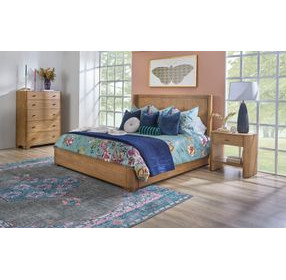 Normandy Warm Driftwood King Panel Bed
