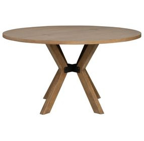 Millwork Rustic Umber Round Dining Room Set