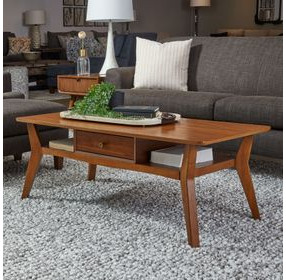 Ludwig Brown Rectangular Coffee Table