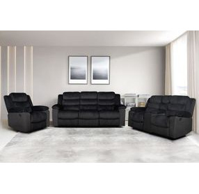 Willow Black Glider Recliner