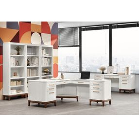 Pomona Soft White 68" Credenza with USB Charging